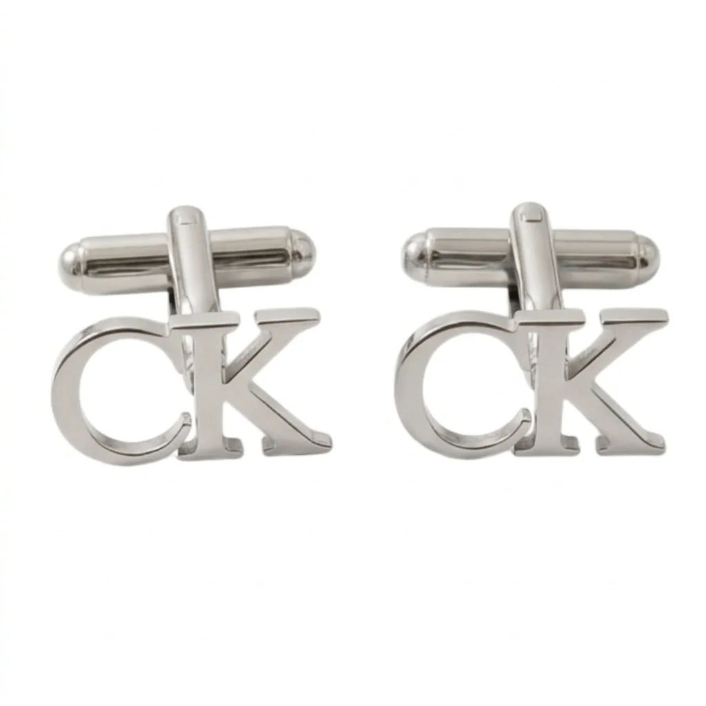 Personalised Dual Block Initials Capital Alphabet Cufflinks for Men - 10