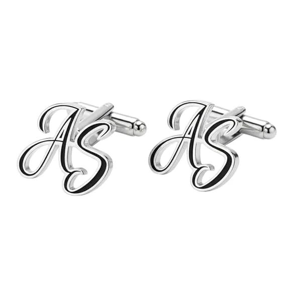 Customised Initials Enamel Cufflinks