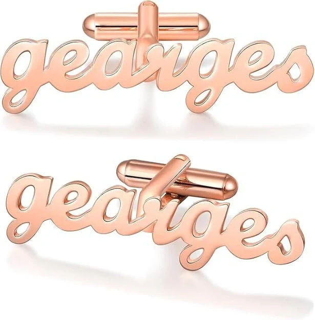 Personalised Cursive Font Name Cufflinks for Men's Luxury Gifting - 3