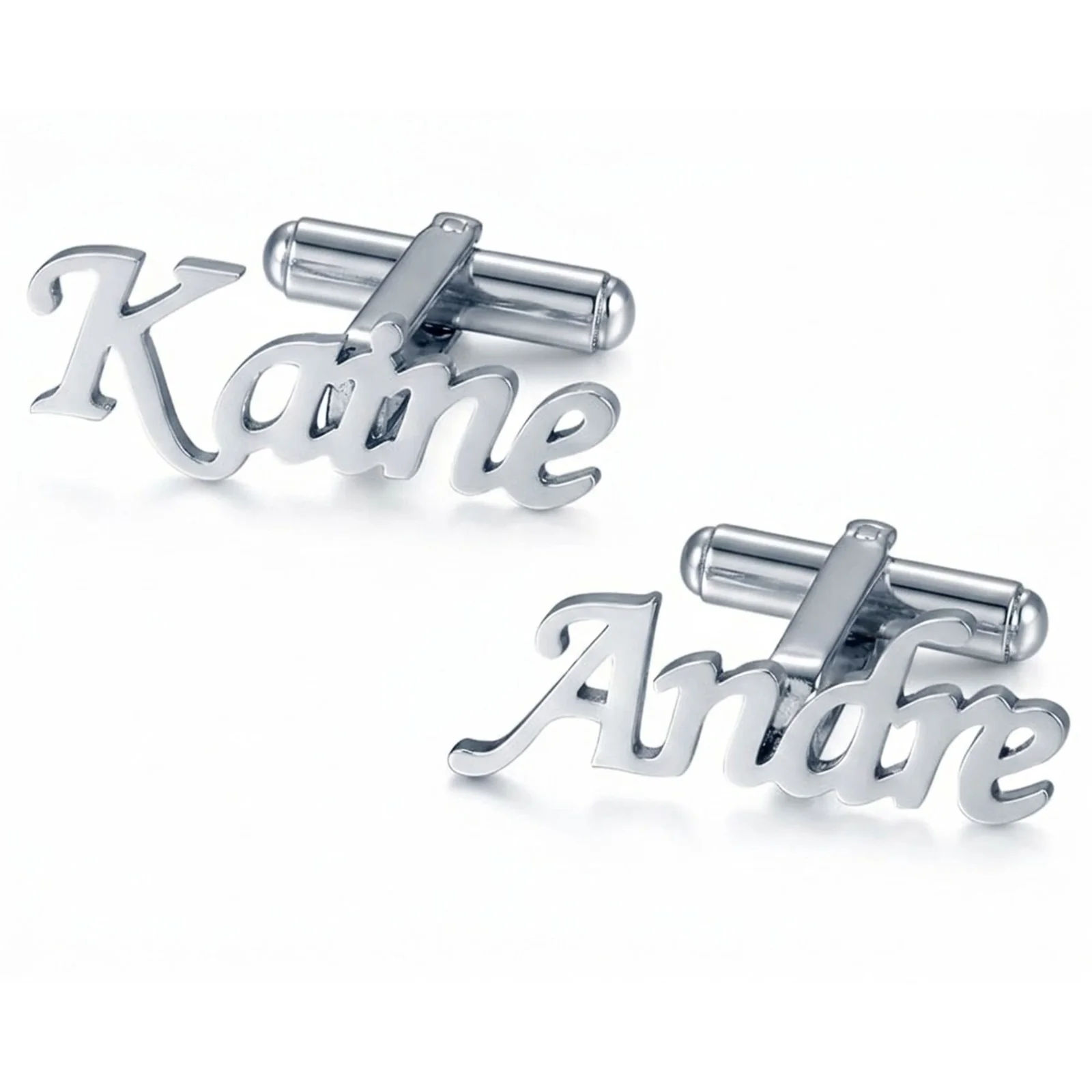 Personalised Name Cufflinks for Men Groom & Groomsmen - 2