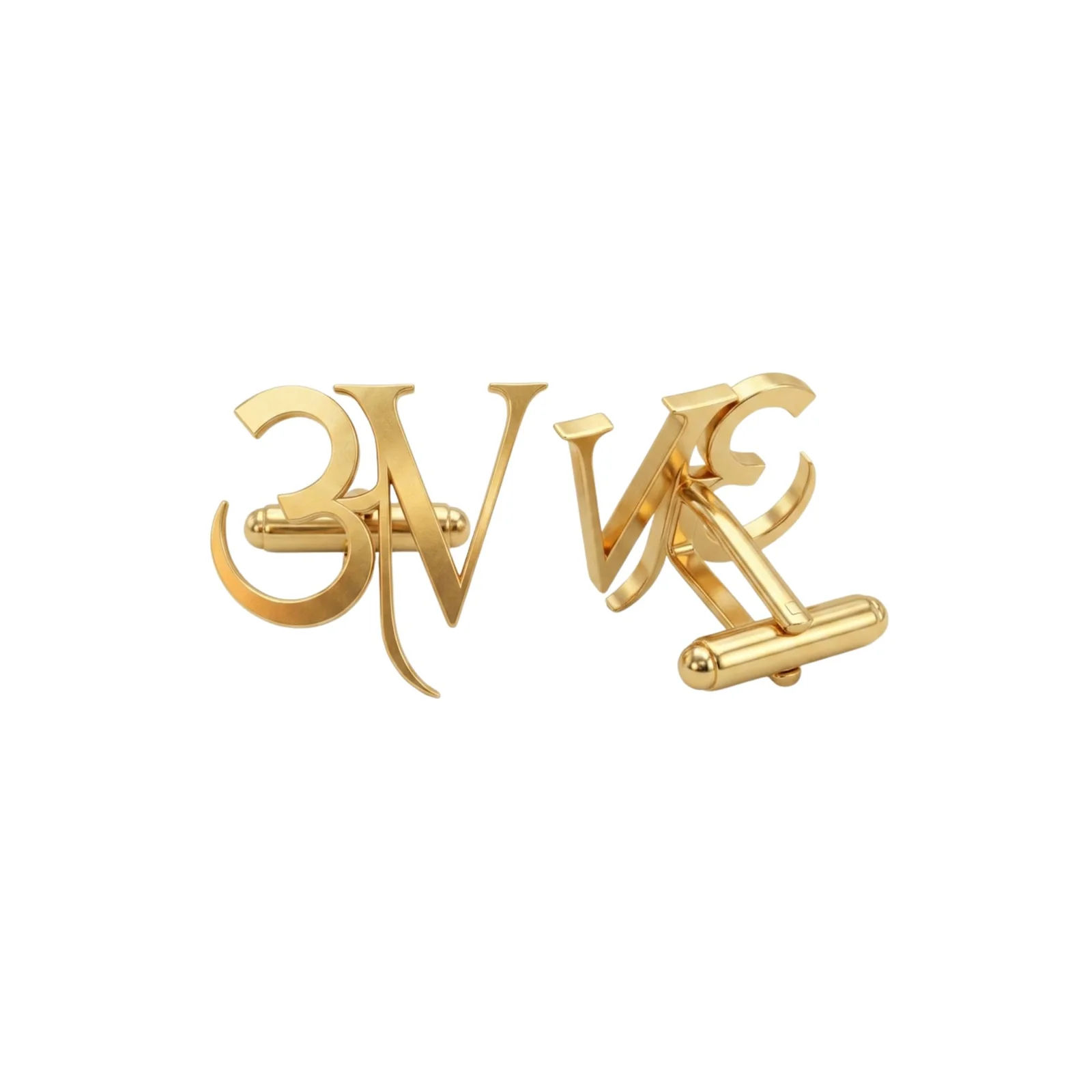 Customised Om Initial Cufflinks