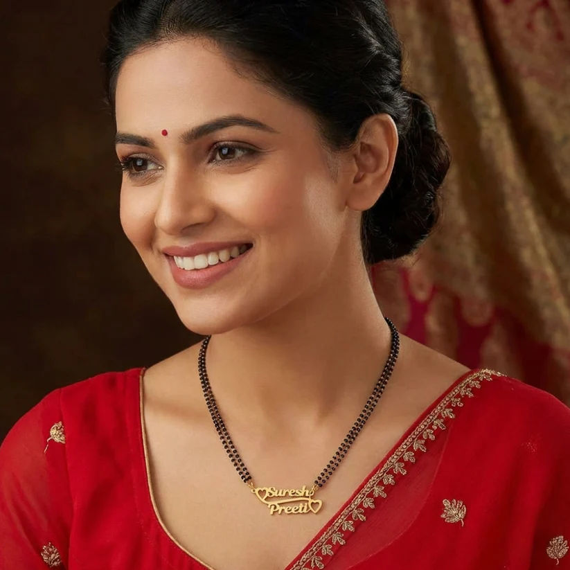 INZAVY Unified Pulse Custom Dual Name Mangalsutra