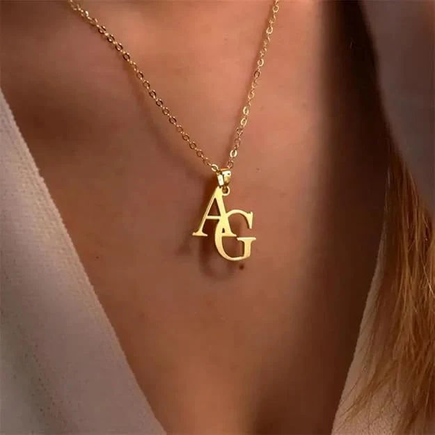 The Signature Duo Interlocking Monogram Necklace - 4