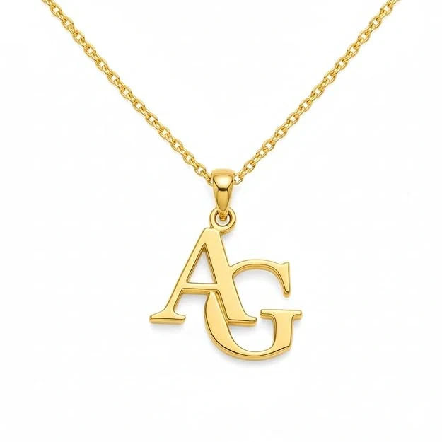 The Signature Duo Interlocking Monogram Necklace