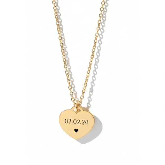 Personalized Pet Name Heart Necklace