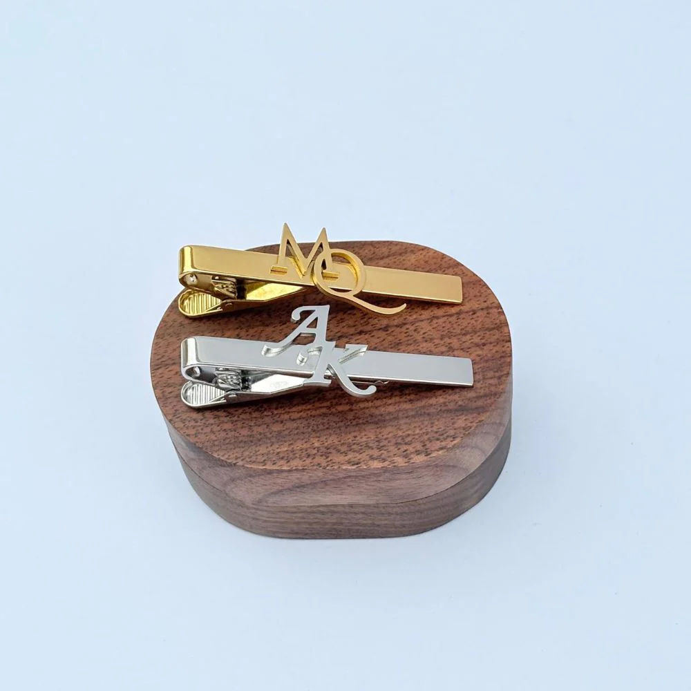 Initial Tie Pin With Smooth Bar And Clean Letter Design thumbnail 3