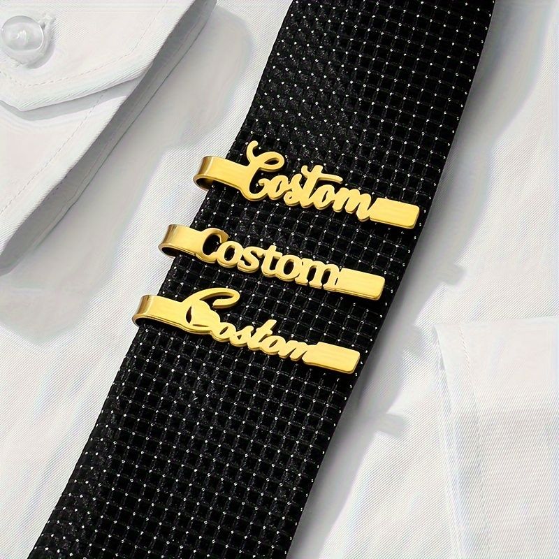The Signature Professional – Custom Script Name Tie Clip