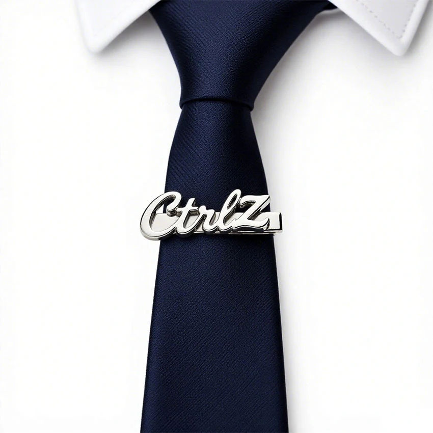 Stylish Bespoke Ctrl Z Name Tie Pin for Tech Lovers Gifting - 4