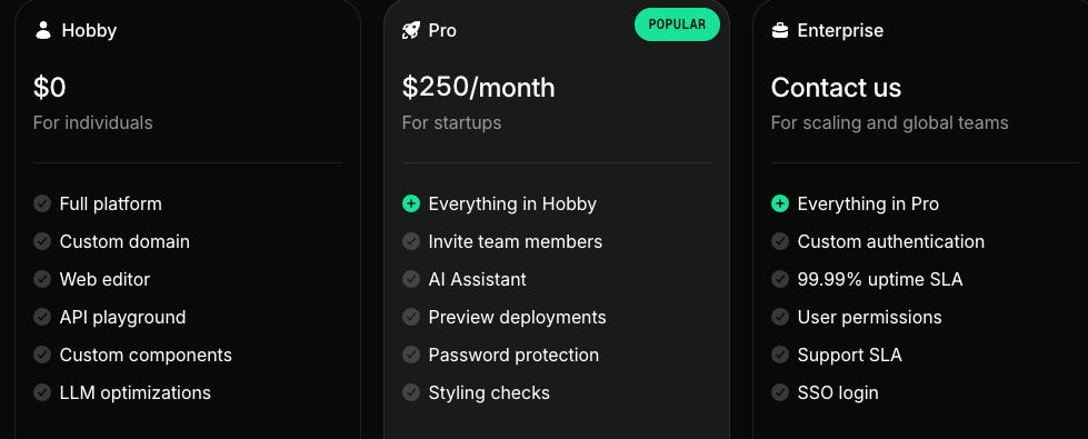 mintlify pricing