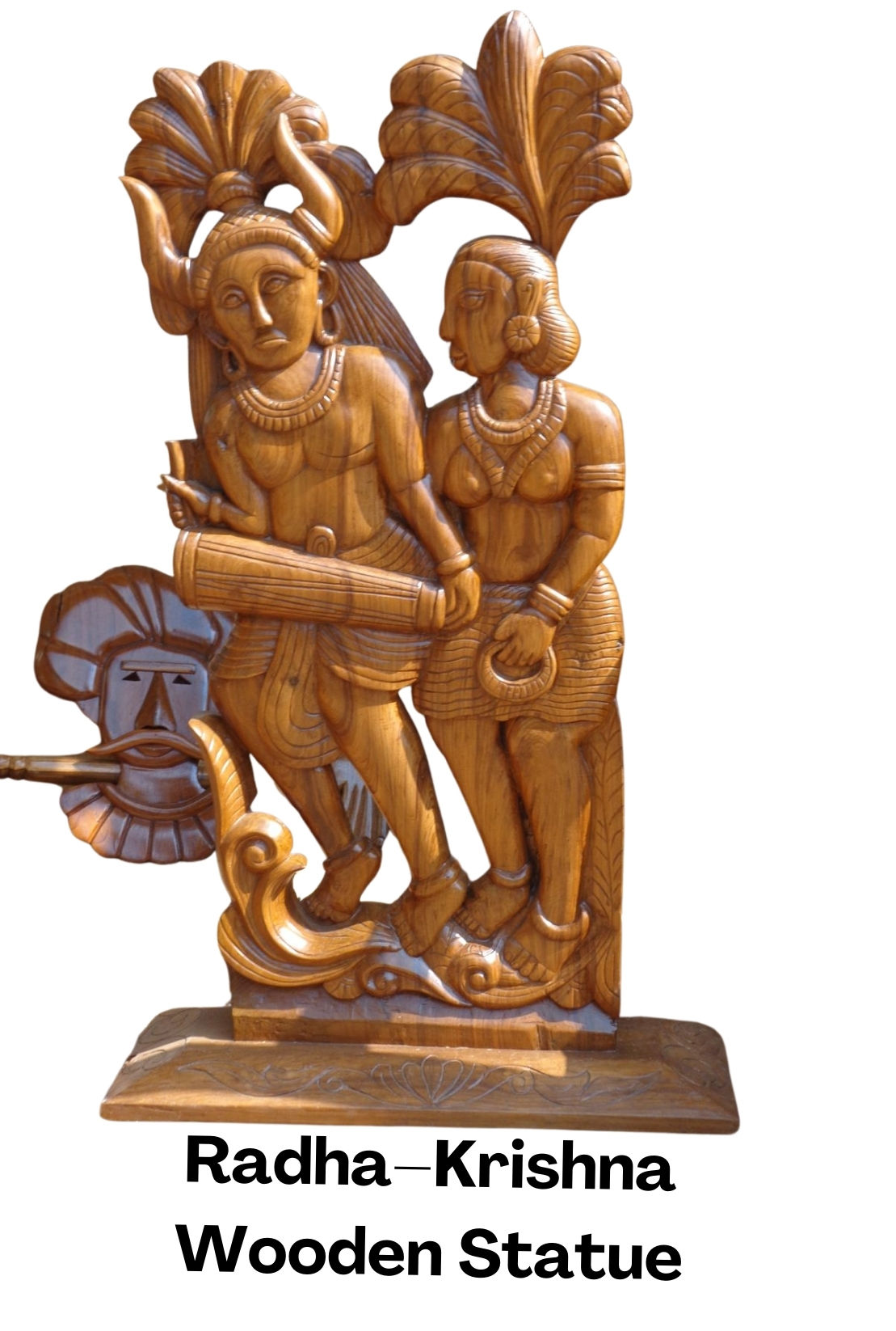 Radha�Krishna Wooden Statue