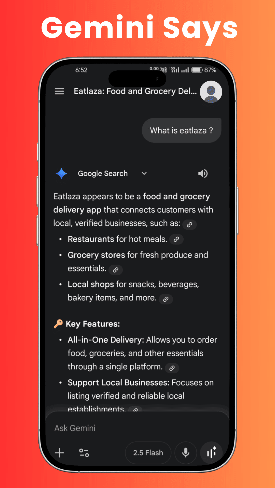 gemini about eatlaza