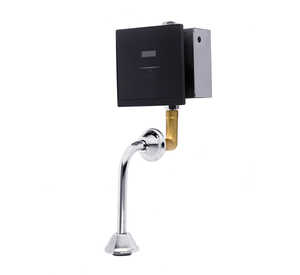 Black Automatic Urinal Flusher Wall Mounted