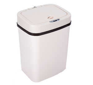 White 12L Touchless Trash Bins 