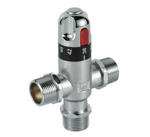 Chrome-Plated Thermostatic Mixing Valve 
