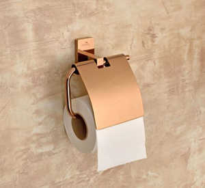 LAVAZZA ROSE GOLD TISSUE PAPER HOLDER WITH LID