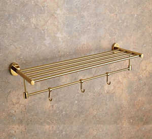 SPANISH PVD GOLD TOWEL RACK 24”