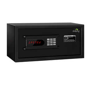 Black electric safe with auto freeze function 