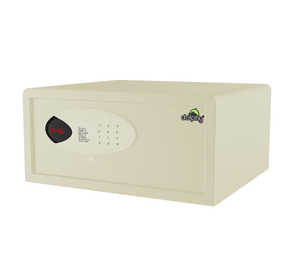 White electric safe with powder coating