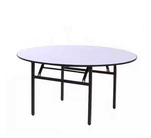 Folding round dining table for hotel
