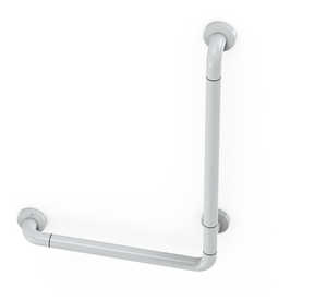 Stainless Steel White Handicap Grab Bar With 5 MM