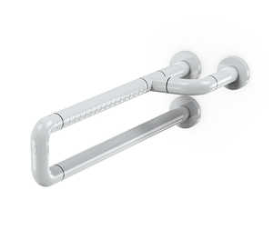 White Handicap Grab Bar Tube Coated