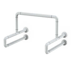  tube coated handicap grab bar White