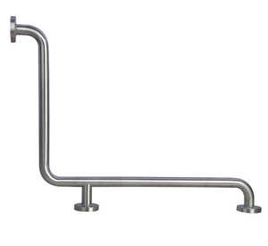 Silver Handicap Grab Bar Stainless Steel