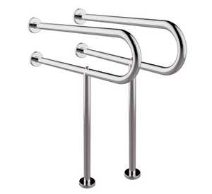 Stainless Steel U Shaped Disabled Grab Bar (Set Of 2)
