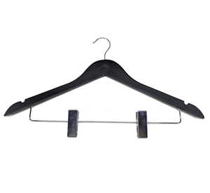 Premium coat hanger with clip