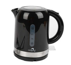 1ltr Black Electric Kettle High Grade Abs Material
