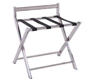 Foldable Luggage Rack with Back Support
