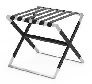 Black matt Finish Foldable Luggage Rack  