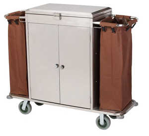Brown Housekeeping Trolley