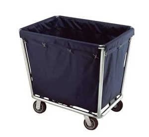 Stainless Steel Dark Blue Linen Trolley