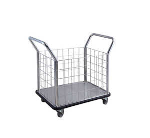 Silver Linen Steel Cage Trolley