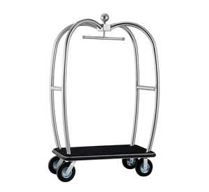 Stainless Steel Hotel Luggage Trolley