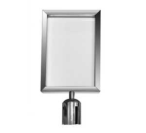  A3 Paper Size Sign Board Crowd Control Stanchion Holder