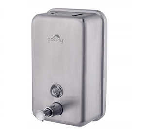 Silver rectangle soap dispenser 1100 ml