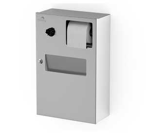 Silver 3 in 1 sanitary napkin disposal for toilet