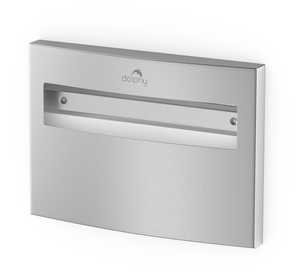 Silver Manual Toilet Seat Cover Dispenser Stainless Steel
