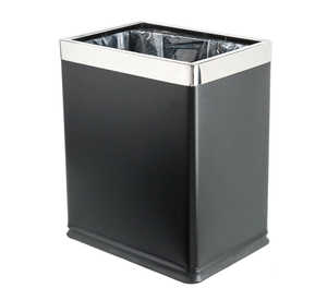 10 L Black Stainless Steel Dustbin