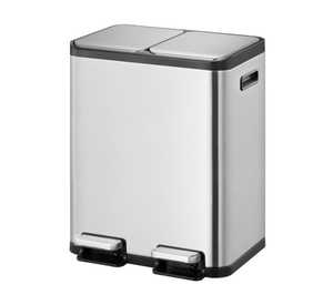 Stainless Steel dustbin 2 compartment
