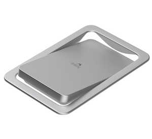 Rectangle Shape Table mount dustbin-lid swing bin