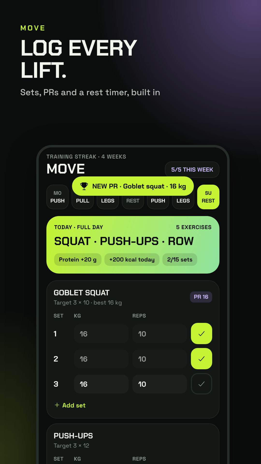 FitPrep screen 4
