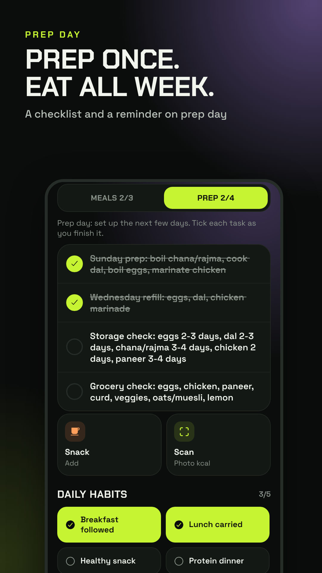 FitPrep screen 5