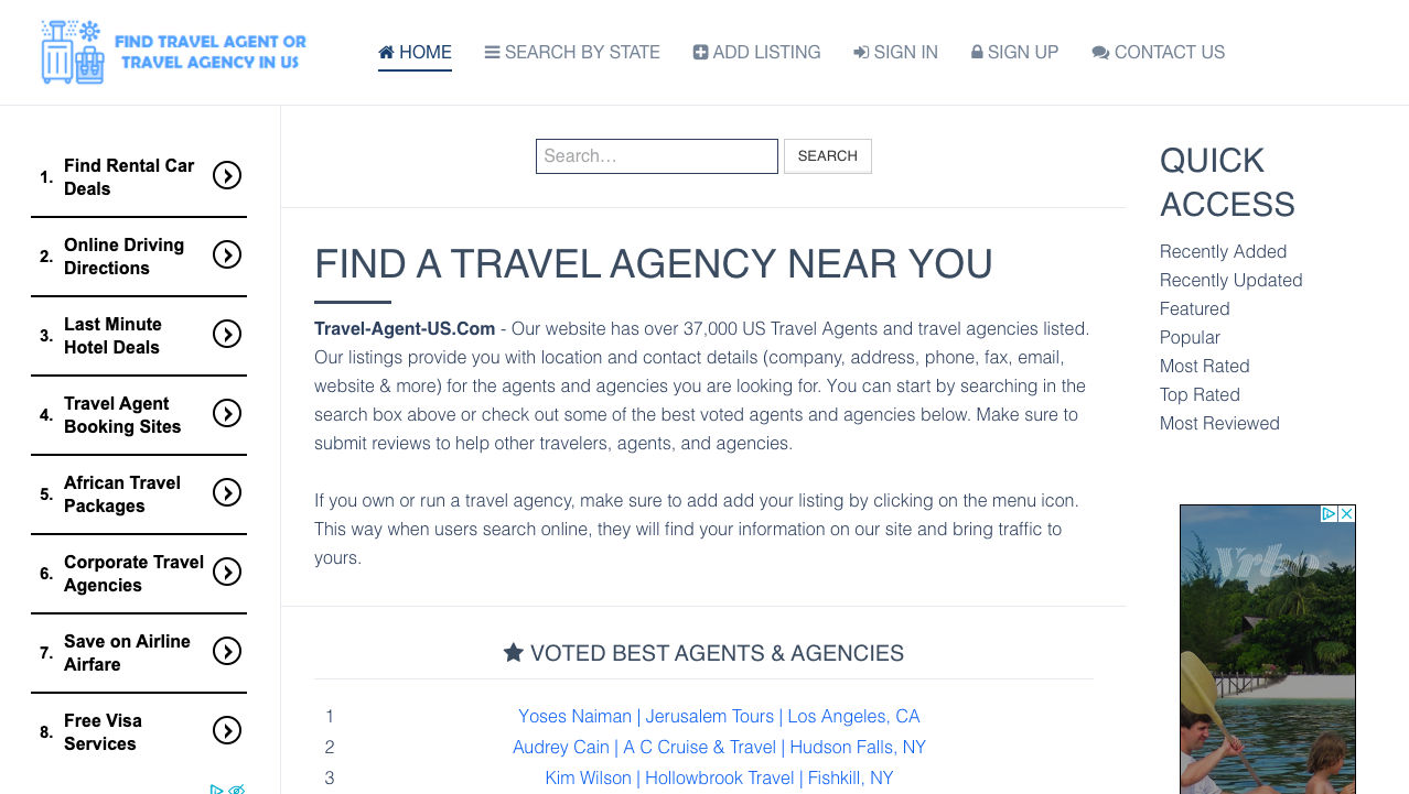 Travel Agent Us