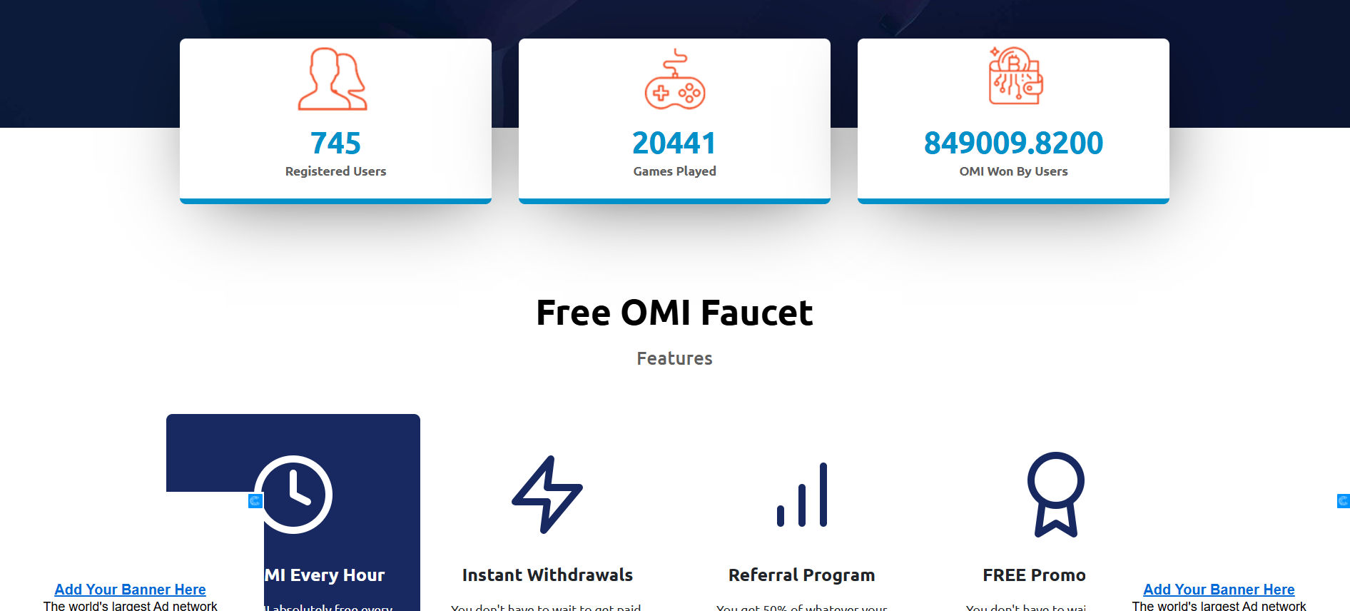 FreeOMI Crypto Faucet