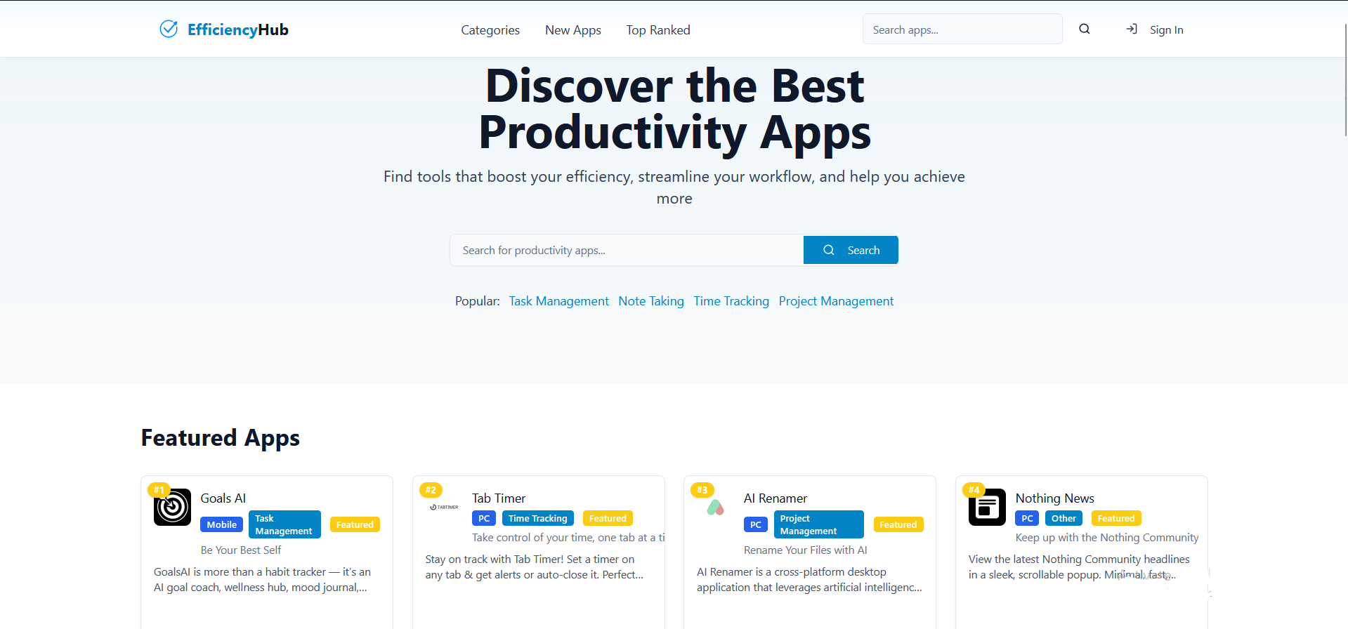 Efficiency Hub