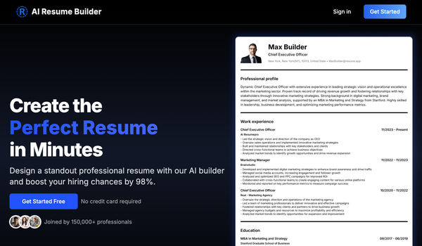 AI Resume: Get Hired, Powered by AI!