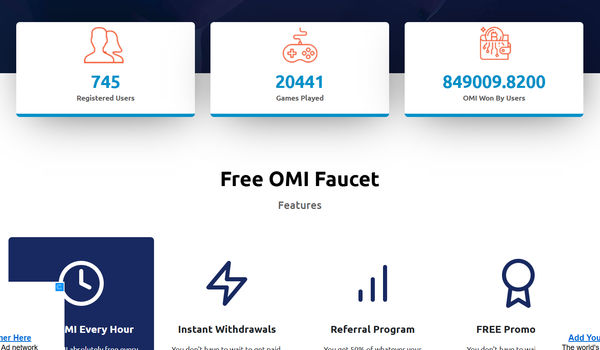 FreeOMI Crypto Faucet